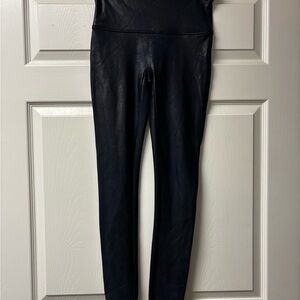 SPANX Navy Metallic Shaping Leggings